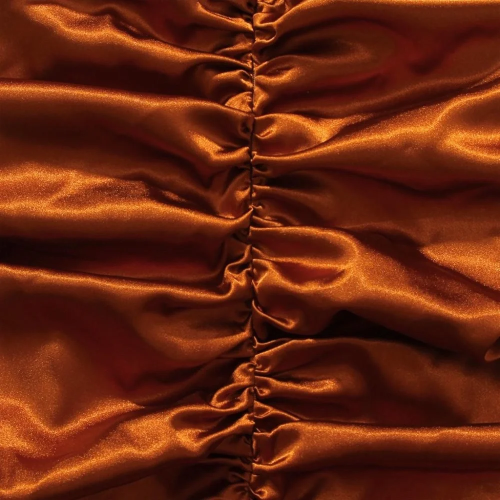 Sexy Corset Bodice Cocktail Dress. Burnt Orange - Picture 6 of 16
